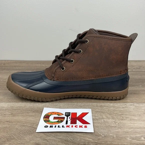 Men’s Sperry Breakwater Boot Memory Foam Brown/Navy - Picture 3 of 5